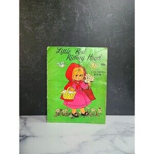 Little Red Riding Hood Coloring Book Vintage, READ